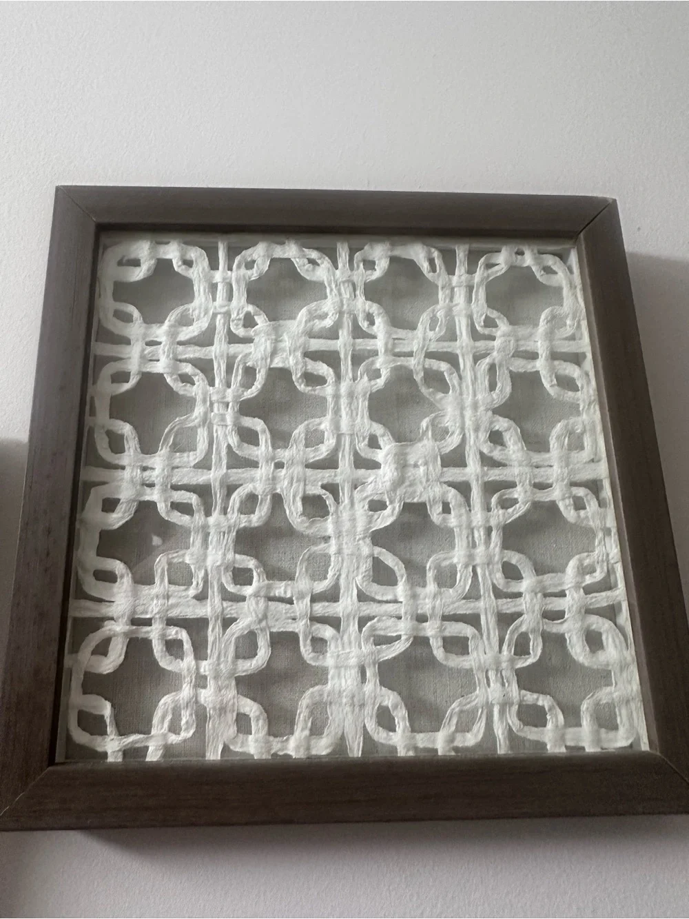 Neutral Brown and White Decorative Wall Art Panel - Home Wall Decor